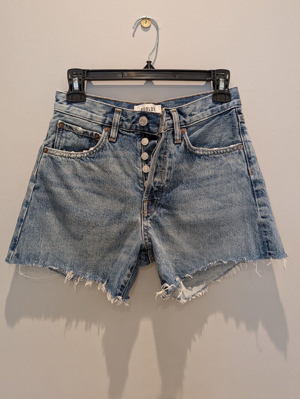 Agolde Parker Long Jean Shorts